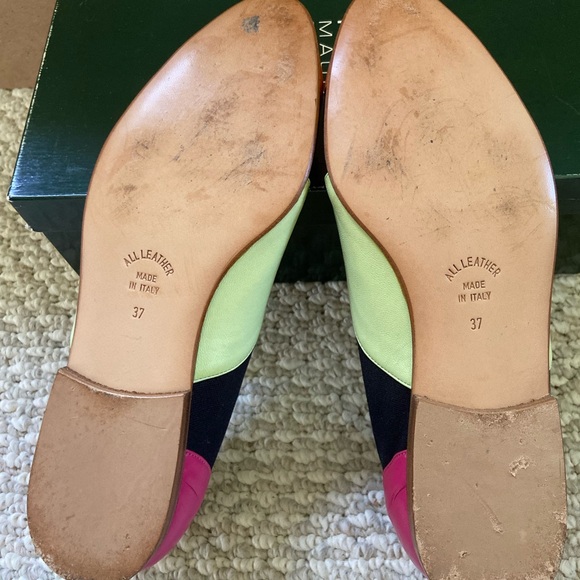 Vintage 80s Maud Frizon Club colorblock flats shoes 37/6.5 with box - Picture 7 of 10